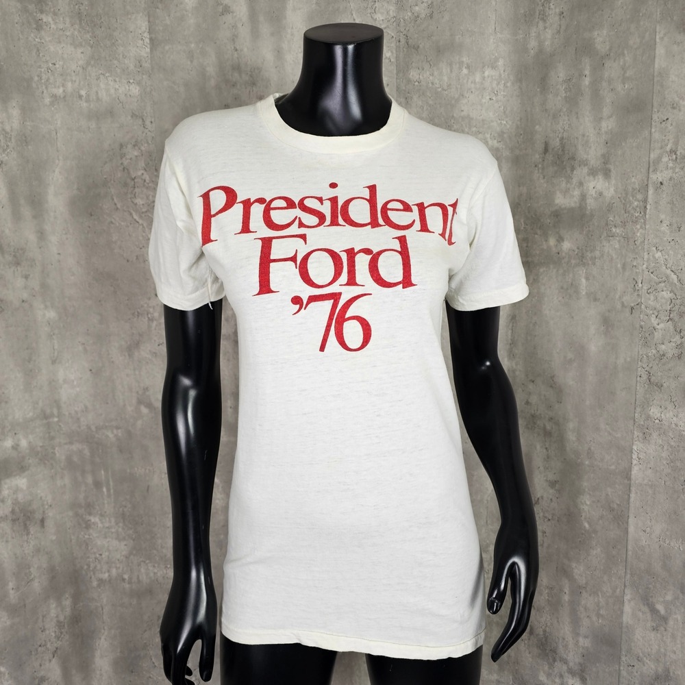 Vintage 70s Single Stitch President Ford 1976 Political Campaign USA Patriotic